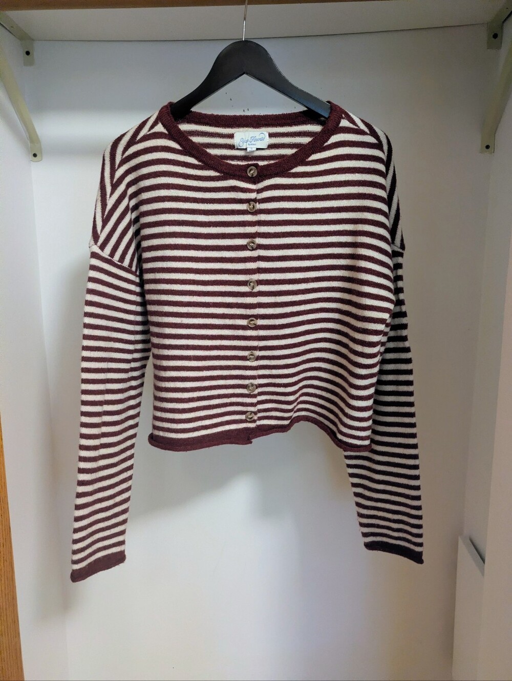 Your Favorite by PacSun Georgia rolled button front cardigan  size small